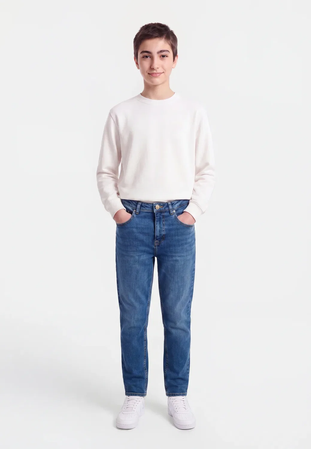 Удобные брюки - джинсы зауженного кроя Guess, Deep Teal Blue Wash