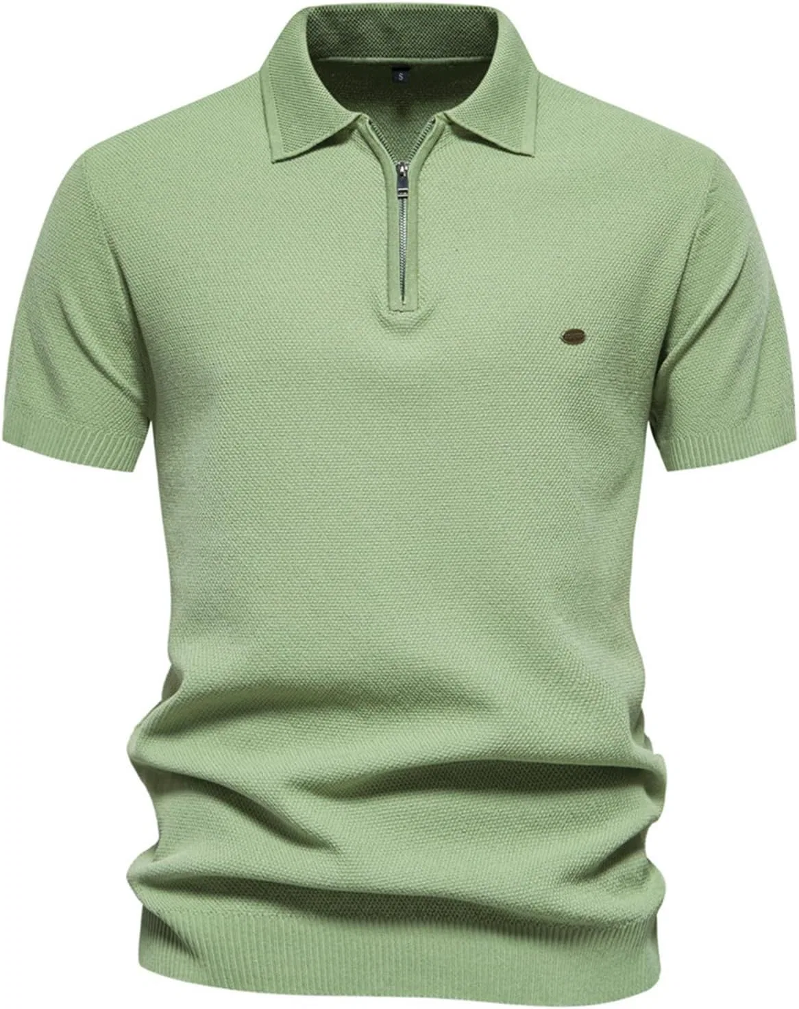 Мужская застежка-молния поло Casual Fit NoxwB, Green