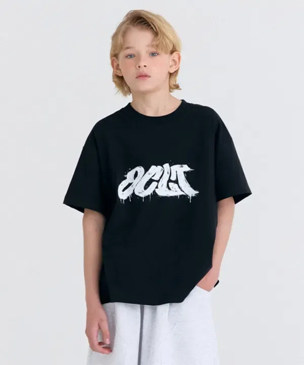Футболка с принтом G12, Ocelot Junior, черный