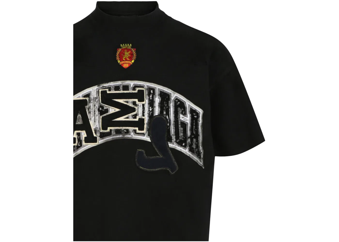 Мужская футболка с принтом Oversized Skater T-shirt Balenciaga, Washed Black — фото 3