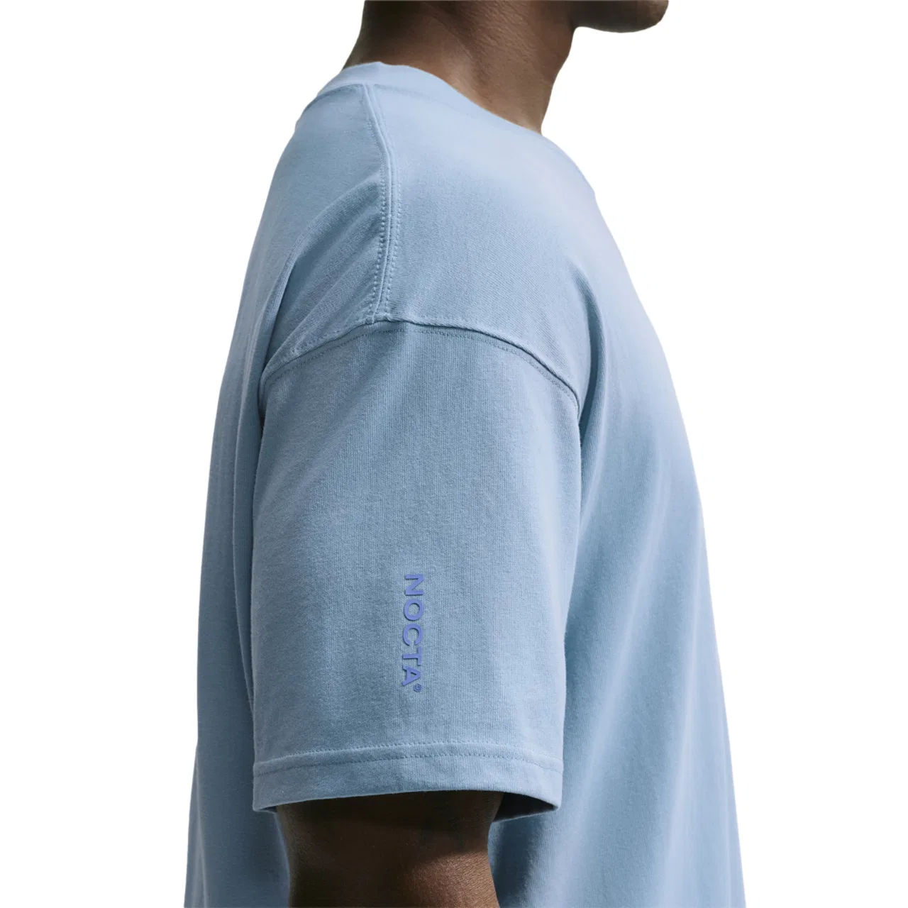 Мужская футболка с коротким рукавом из плотного хлопка NOCTA Nike, Blue/Blue — фото 4