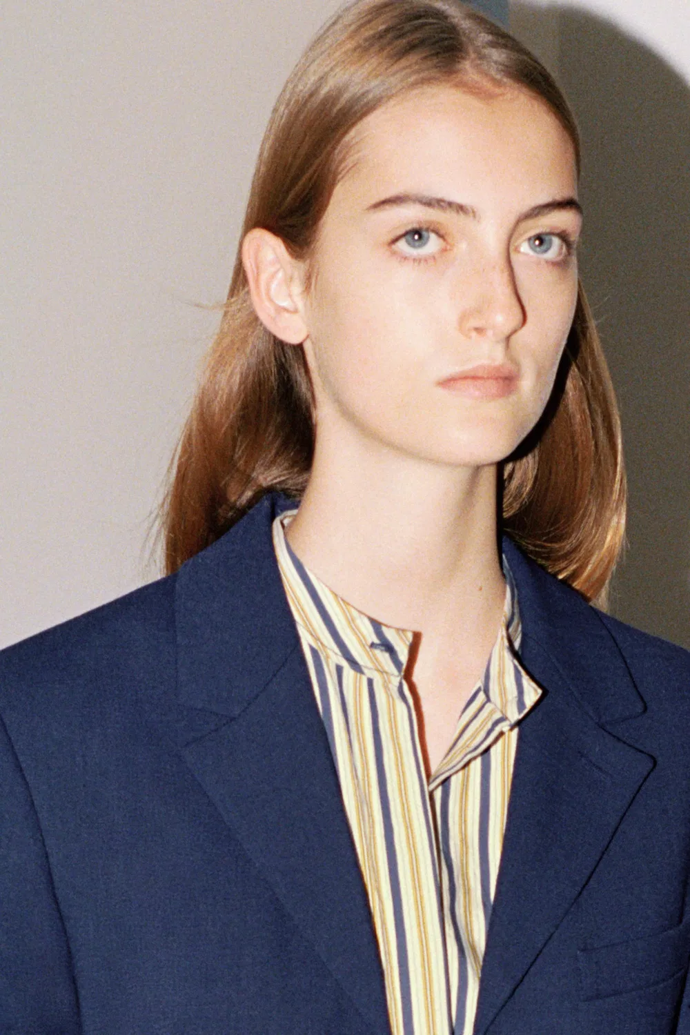Рубашка в полоску из коллекции ZW с нагрудником. ZARA, Blue — фото 2