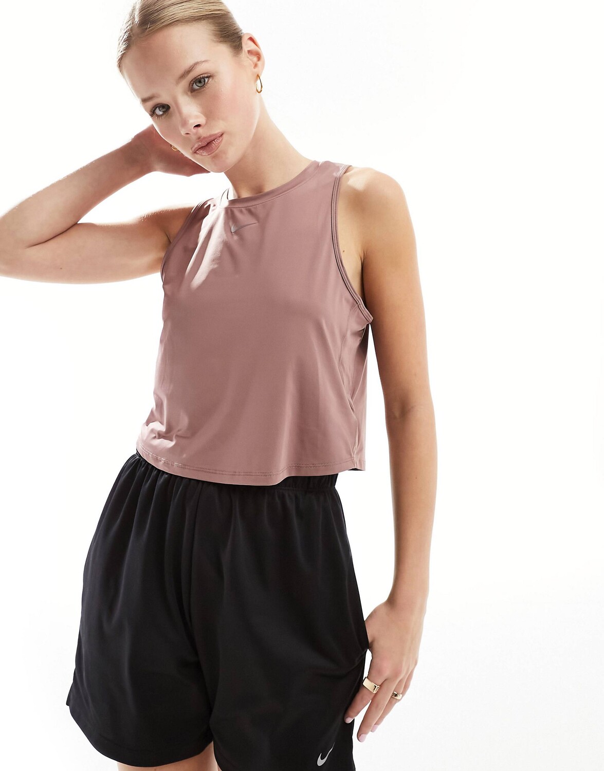 

Топ Nike One Training Dri-fit Classic Tank, коричневый