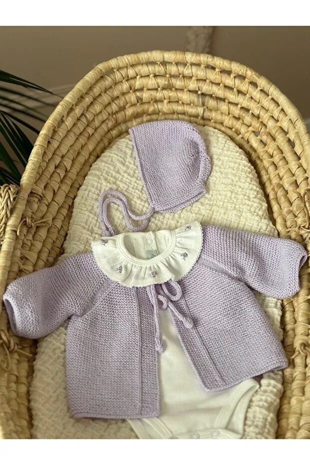 Детский кардиган с завязками спереди Florijee, Lilac