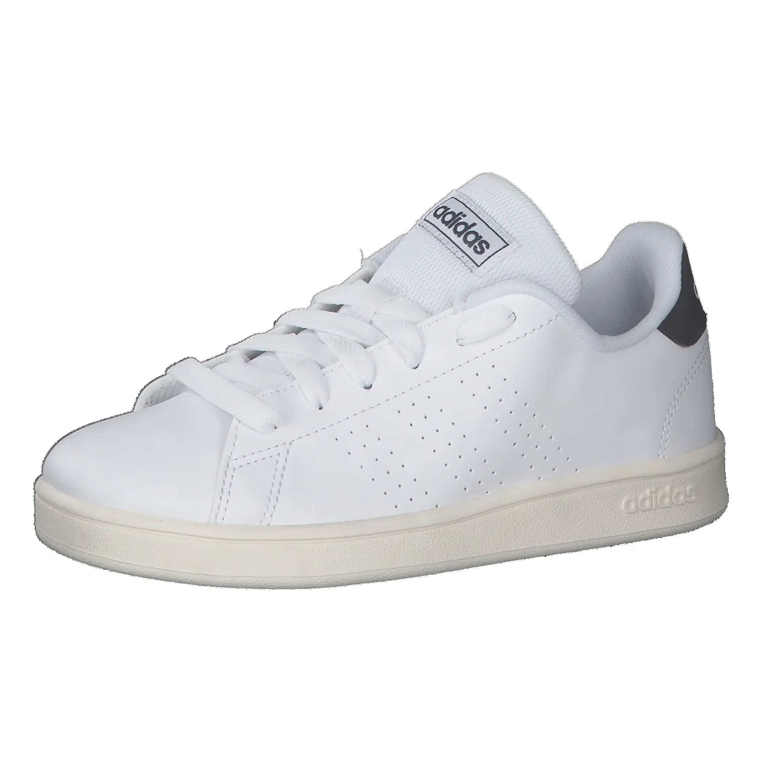 Детские кроссовки с перфорированными полосками Advantage K Adidas, White Legend Ink Cloud White