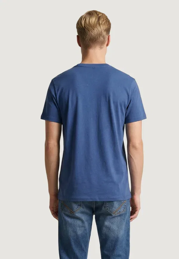 Футболка хлопковая Mick-basic U.S. Polo Assn., dark blue, темно-синий — фото 3