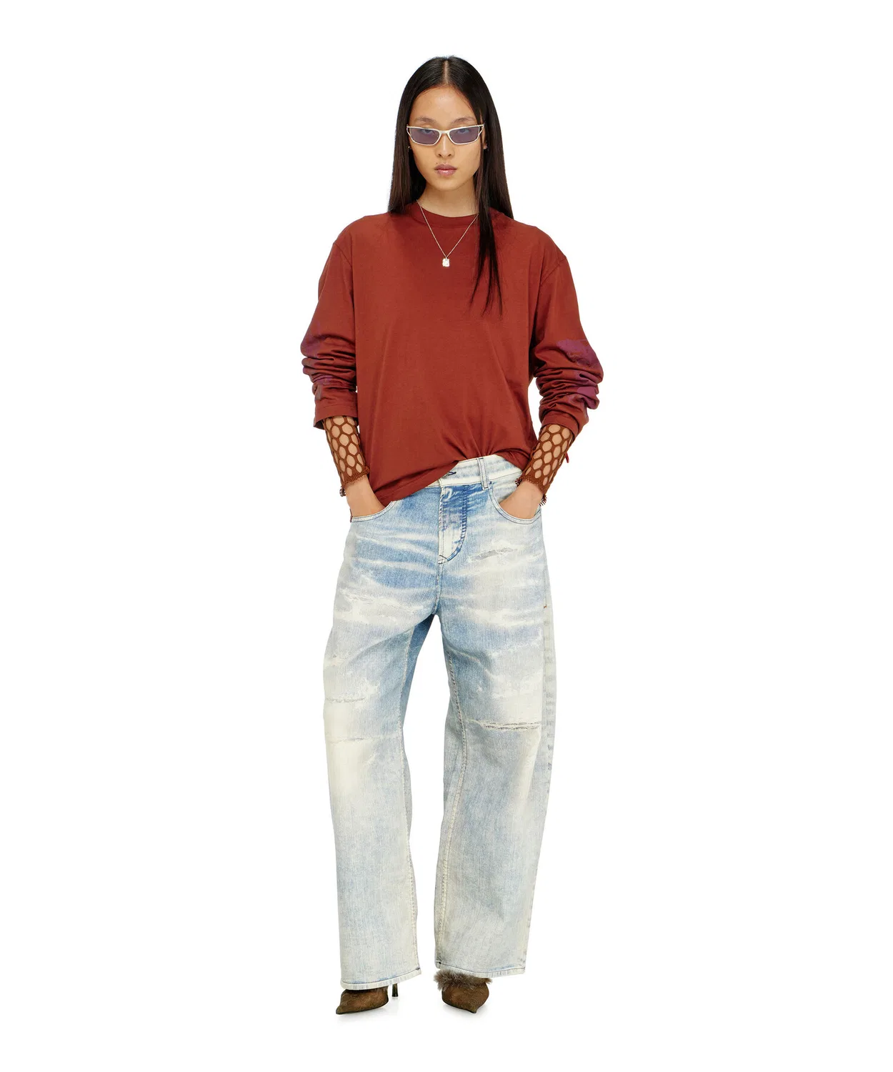 Мужские джинсы-джоггеры с принтом 2097 D-ENIM-M-BW JOGG DIESEL, Indigo Blue — фото 4