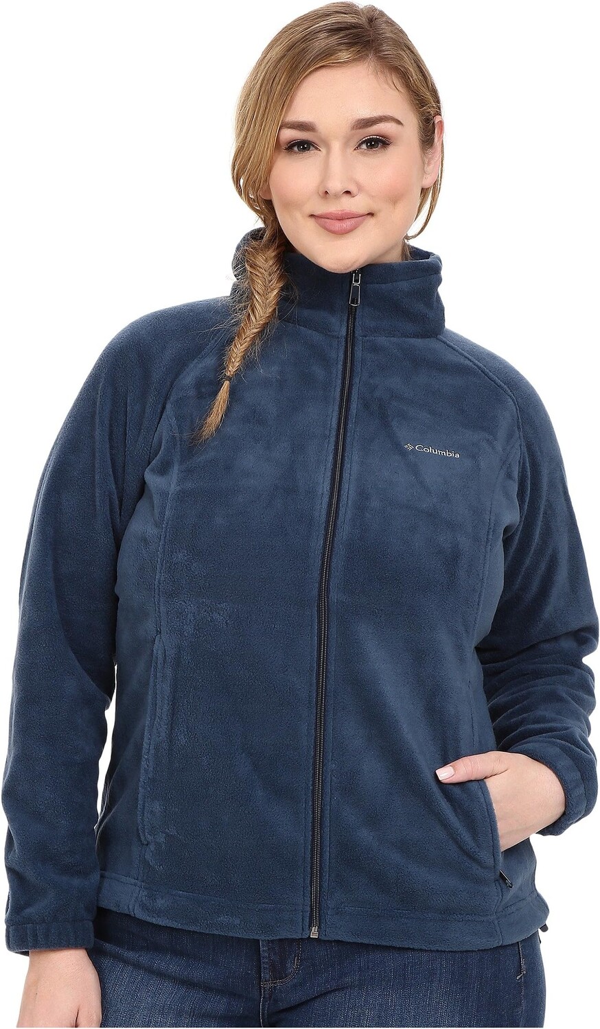 

Куртка Plus Size Benton Springs Full Zip Columbia, цвет Columbia Navy