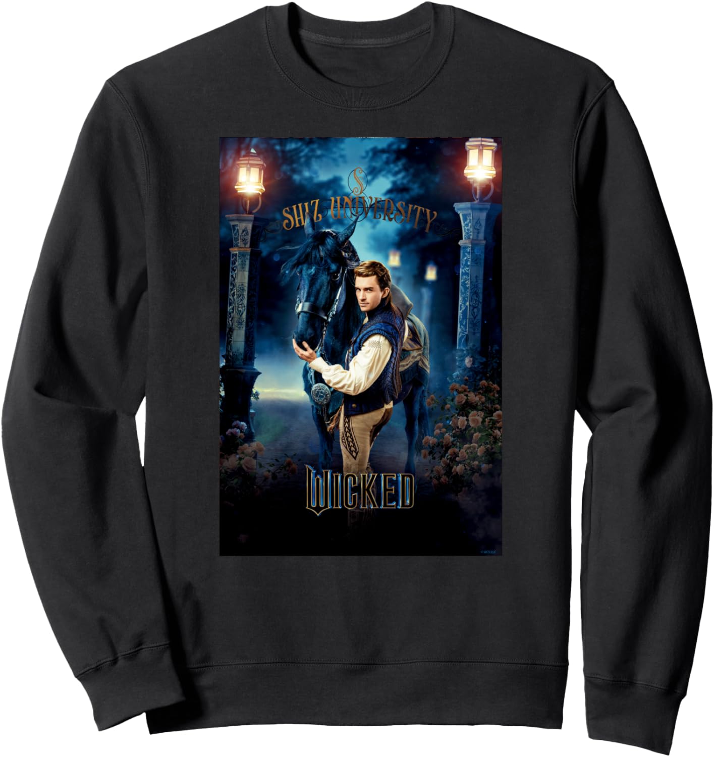 

Толстовка с постером Wicked Fiyero Gates Of Shiz, черная, размер S, Черный, Толстовка с постером Wicked Fiyero Gates Of Shiz, черная, размер S