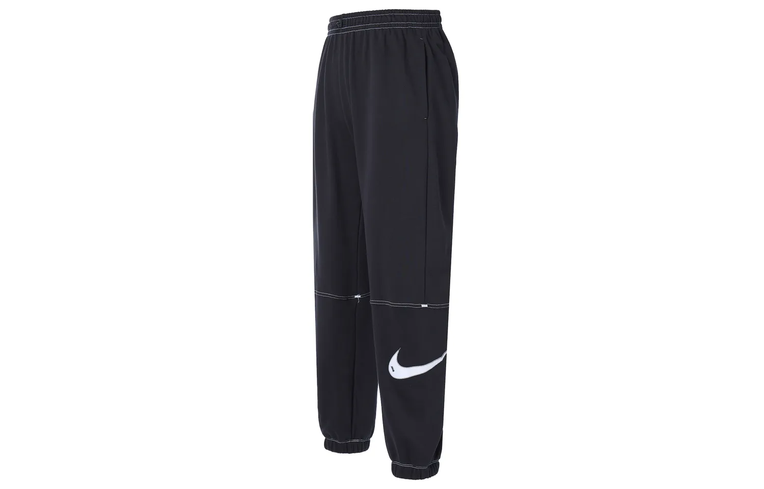 Nike Вязаные спортивные штаны женские черные с манжетами
