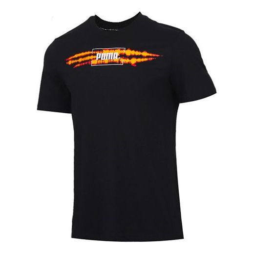 

Футболка printed sports short sleeve tee black Puma, черный