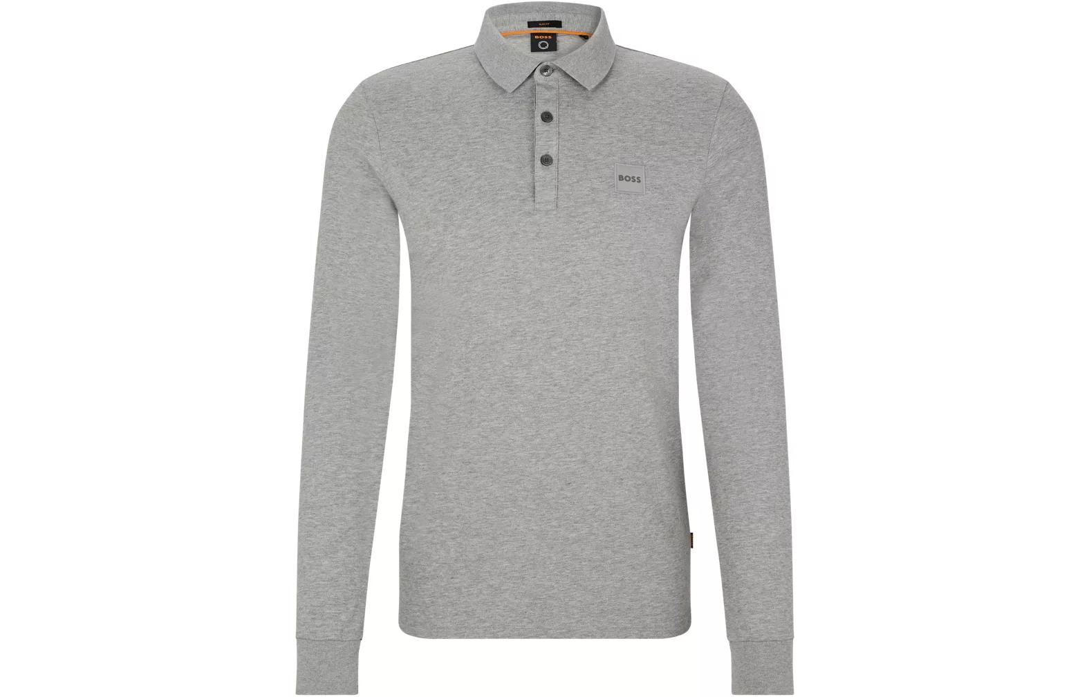 

Футболка поло мужская серая HUGO BOSS