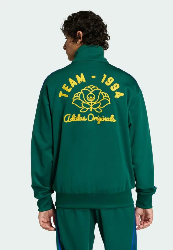 Спортивная толстовка на молнии Adidas Originals, Collegiate Green Collegiate Royal — фото 2