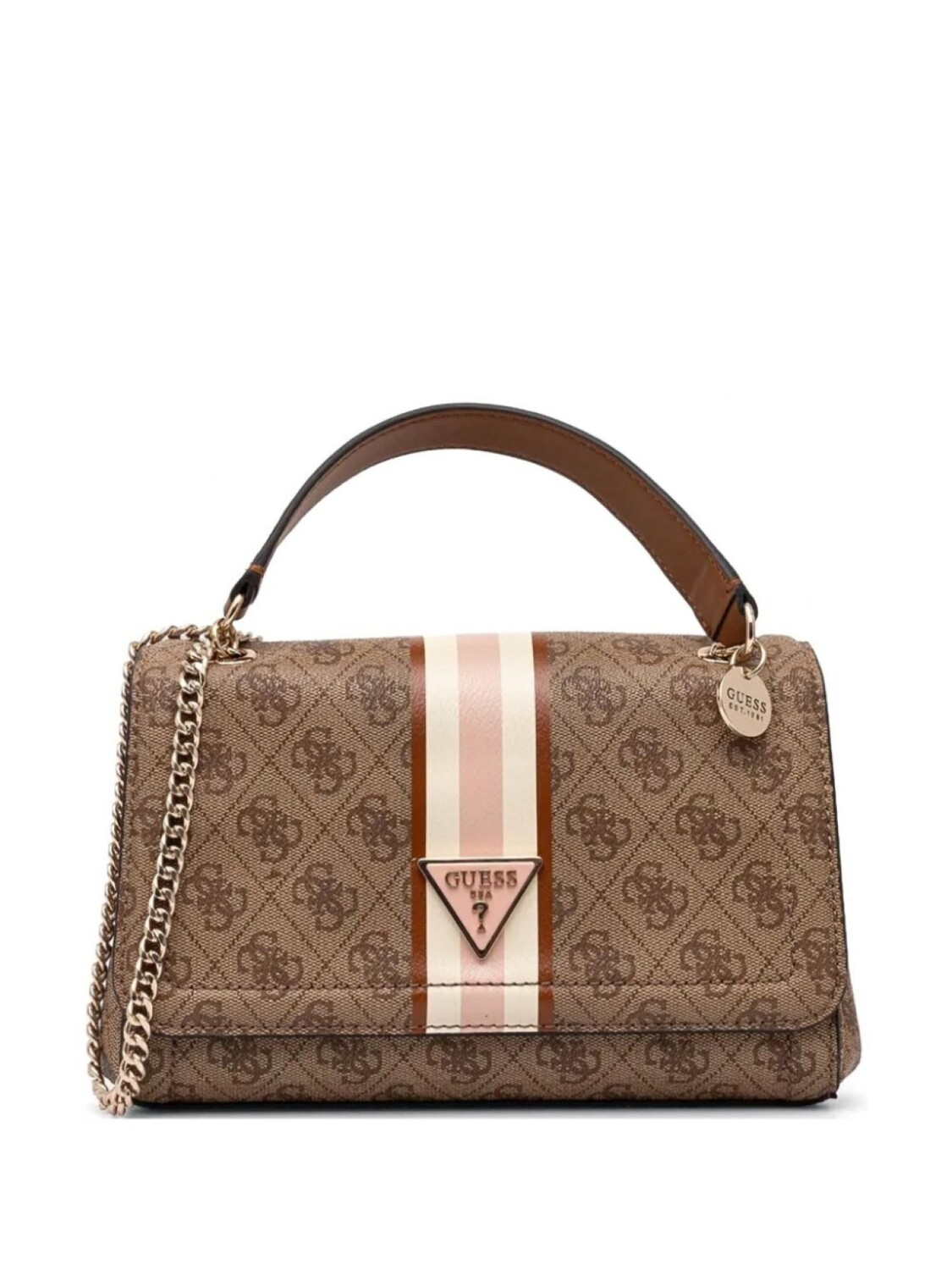 

Сумка через плечо с монограммой GUESS USA, коричневый