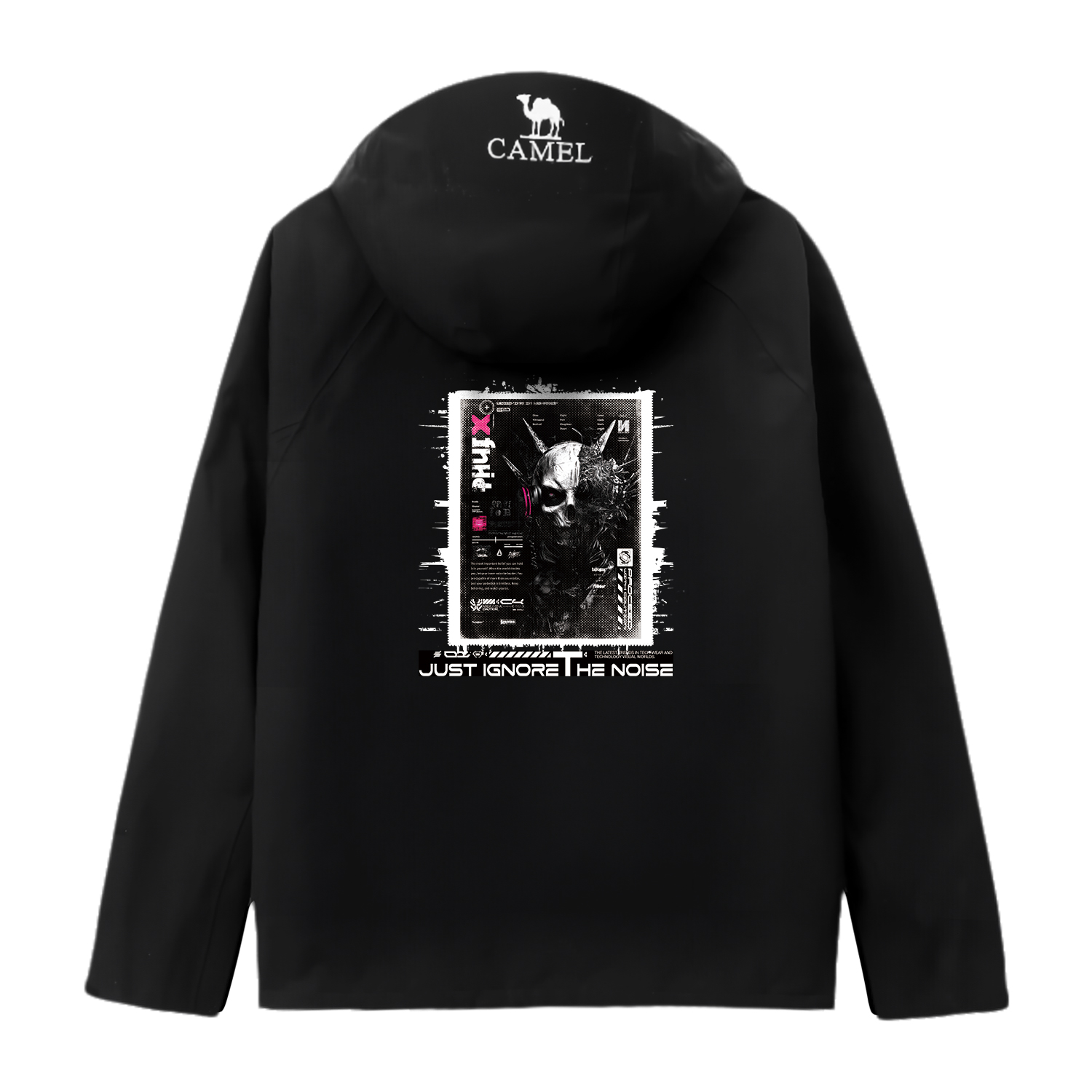 

CAMEL Ветровка All weather Breathable Abrasion Resistant Lightweight Cold Resistant Unisex Black