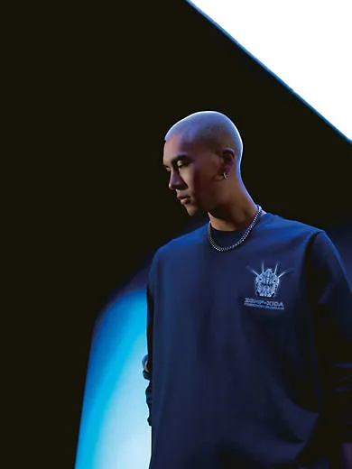 

Футболка с длинными рукавами Levi's x Gundam Seed, синий