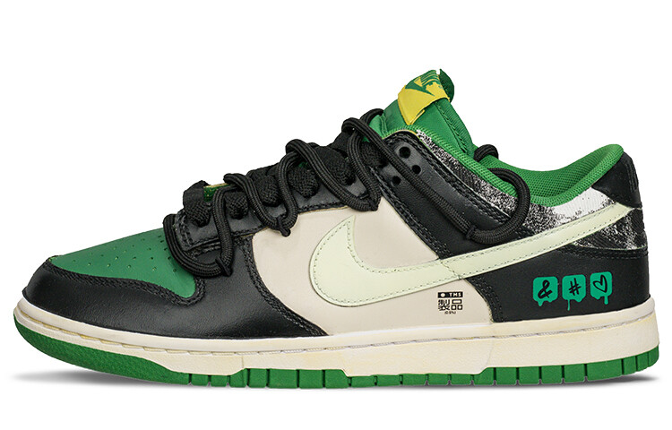 

Кроссовки Nike Dunk Skateboard Shoes Men Low-Top Black/Green White
