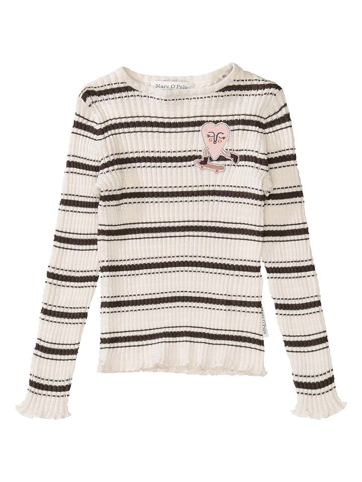 

Лонгслив Marc O'Polo Junior Longsleeve, цвет Creme/Braun