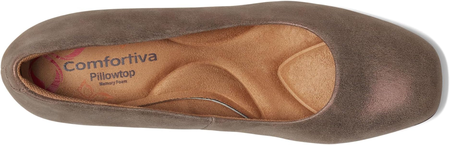 Туфли Comfortiva Peach, Coffee Metallic Suede — фото 2