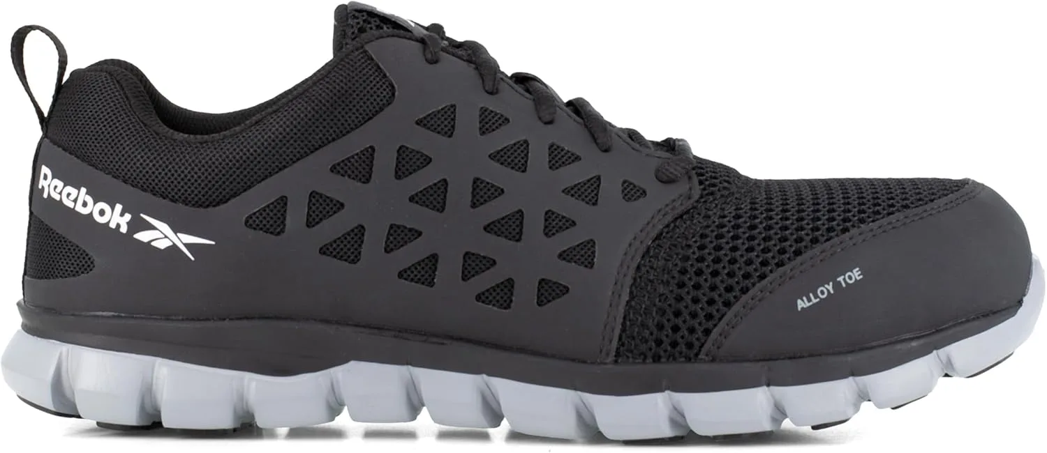 Мужские рабочие кроссовки Reebok Sublite Cushion Safety Toe предназначены для промышленного и производственного использования, черный — фото 3