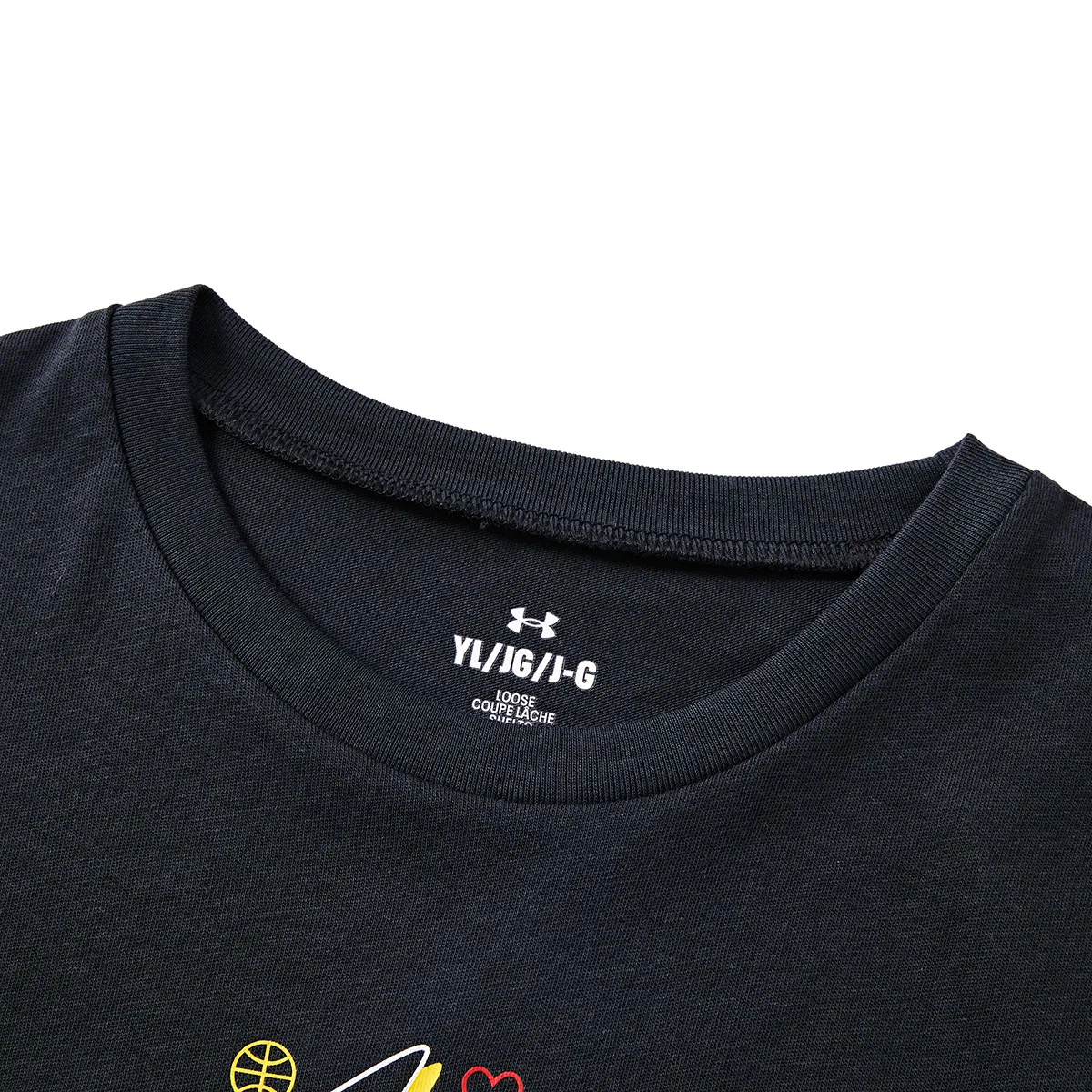 Футболка Black Kids' Under Armour — фото 4