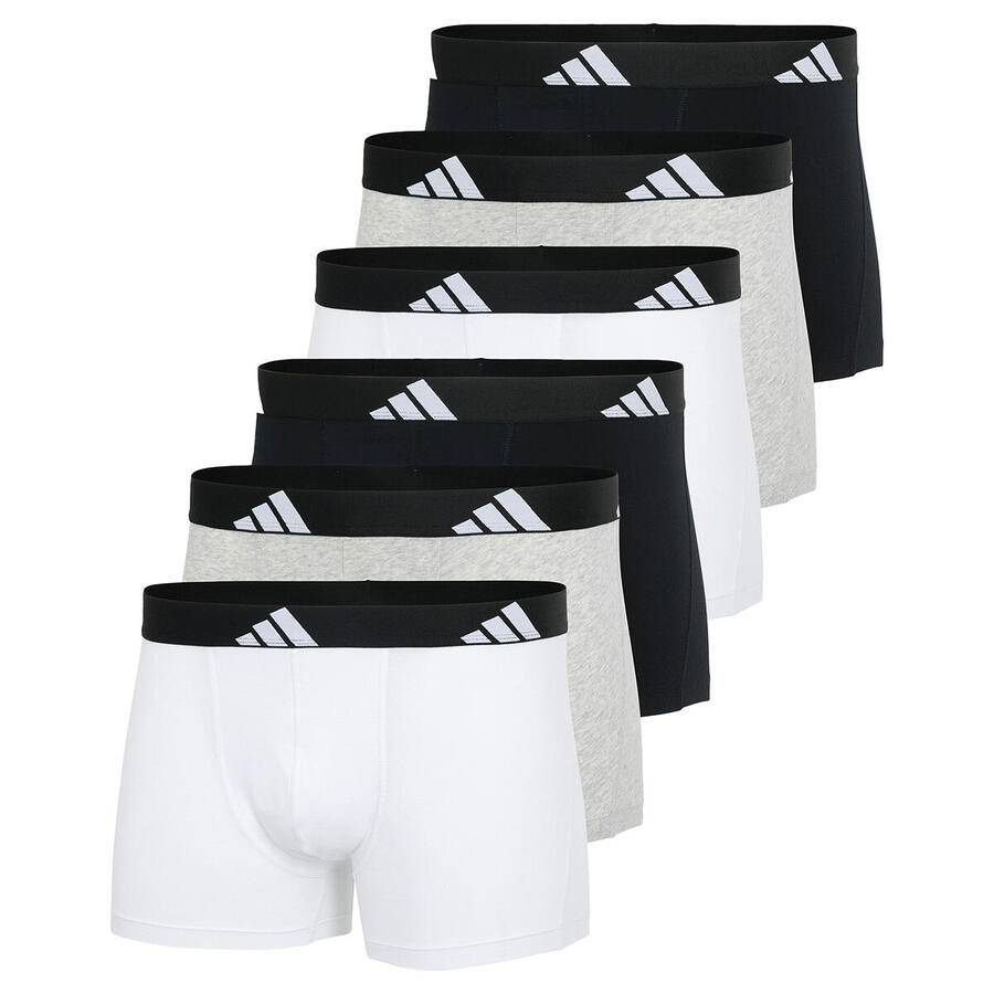 

ADIDAS Мужские шорты/брюки в ретро-стиле – упаковка из 6 шт., Active Flex Cotton