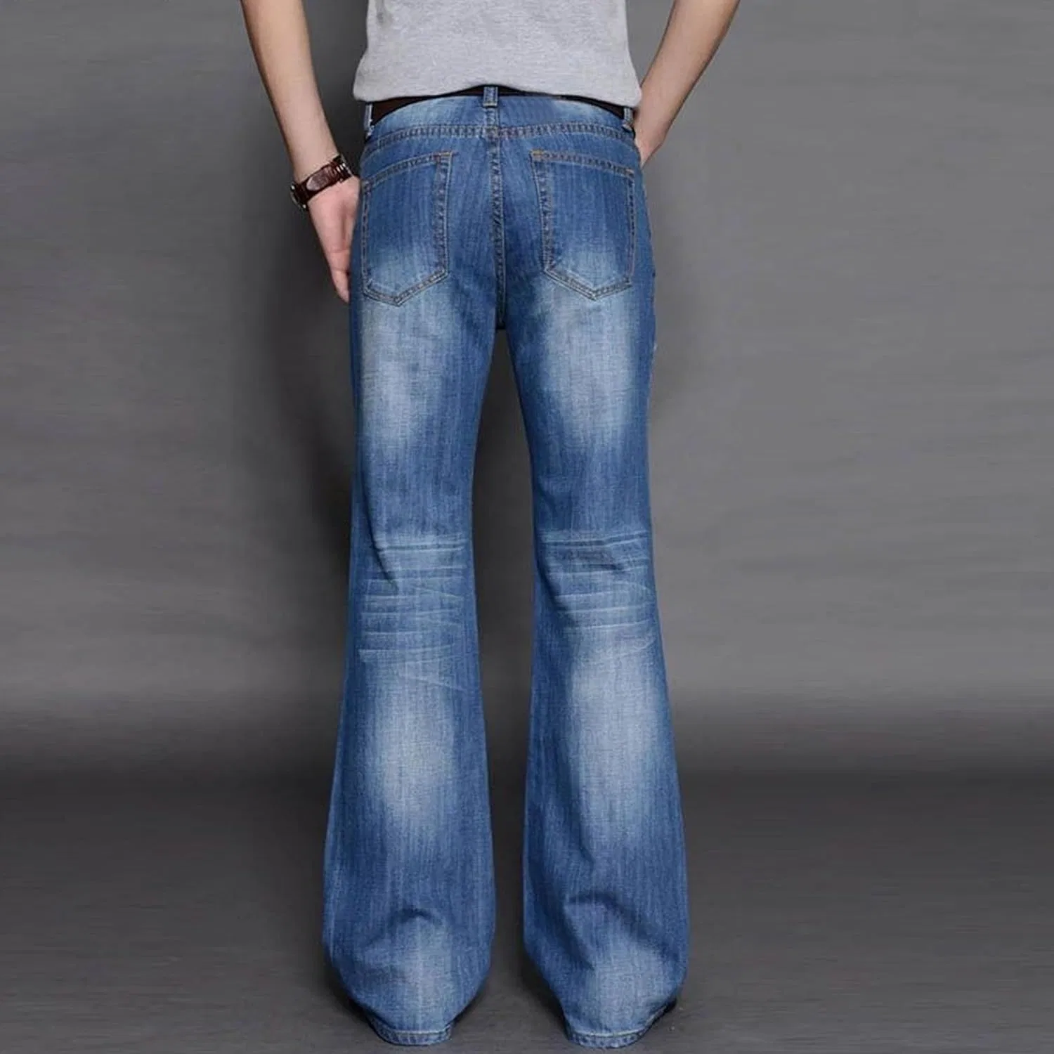 Джинсы расклешенные Mens, Blue — фото 4