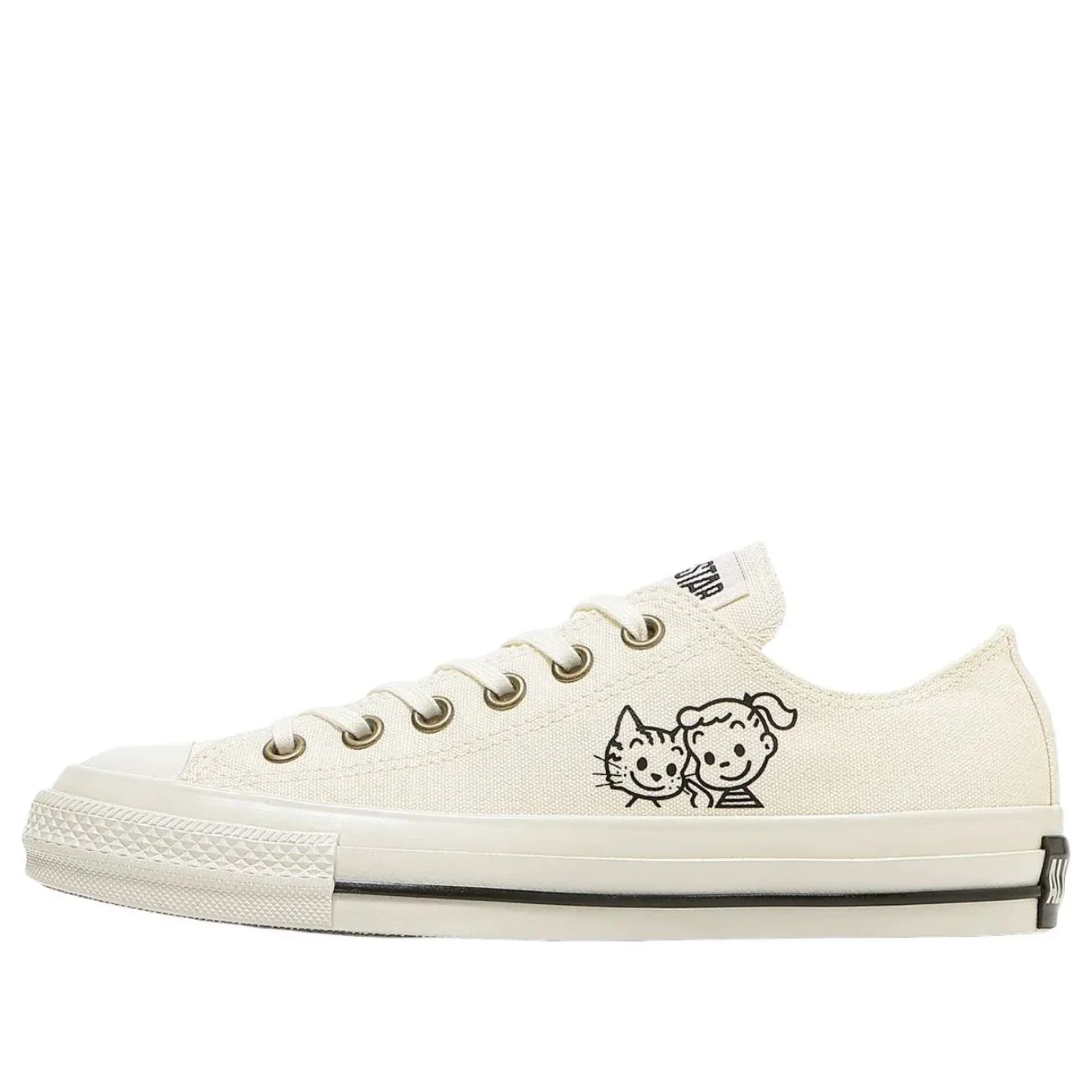 Кроссовки Converse x OSAMU GOODS All Star Aged OX 'Jill & Cat', белый