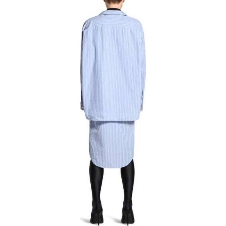 Платье с длинными рукавами женское светло-голубое Balenciaga — фото 4