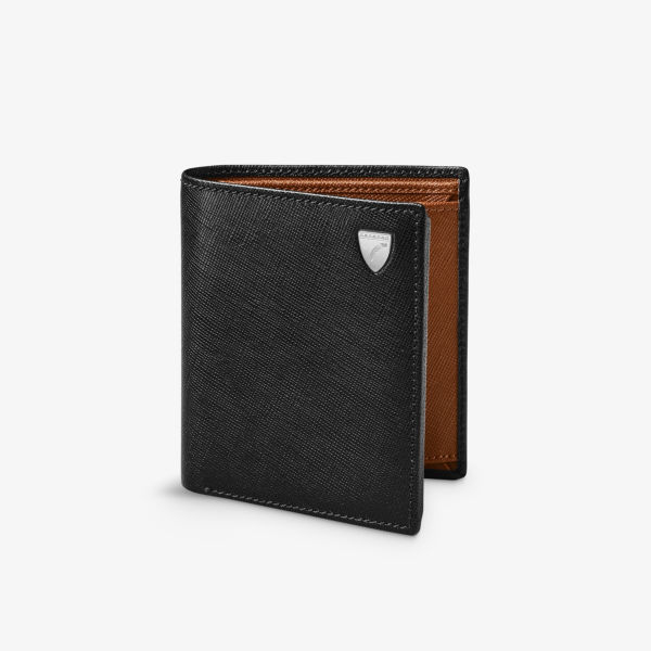 

Бумажник кожаный Aspinal Of London Billfold с логотипом, черный