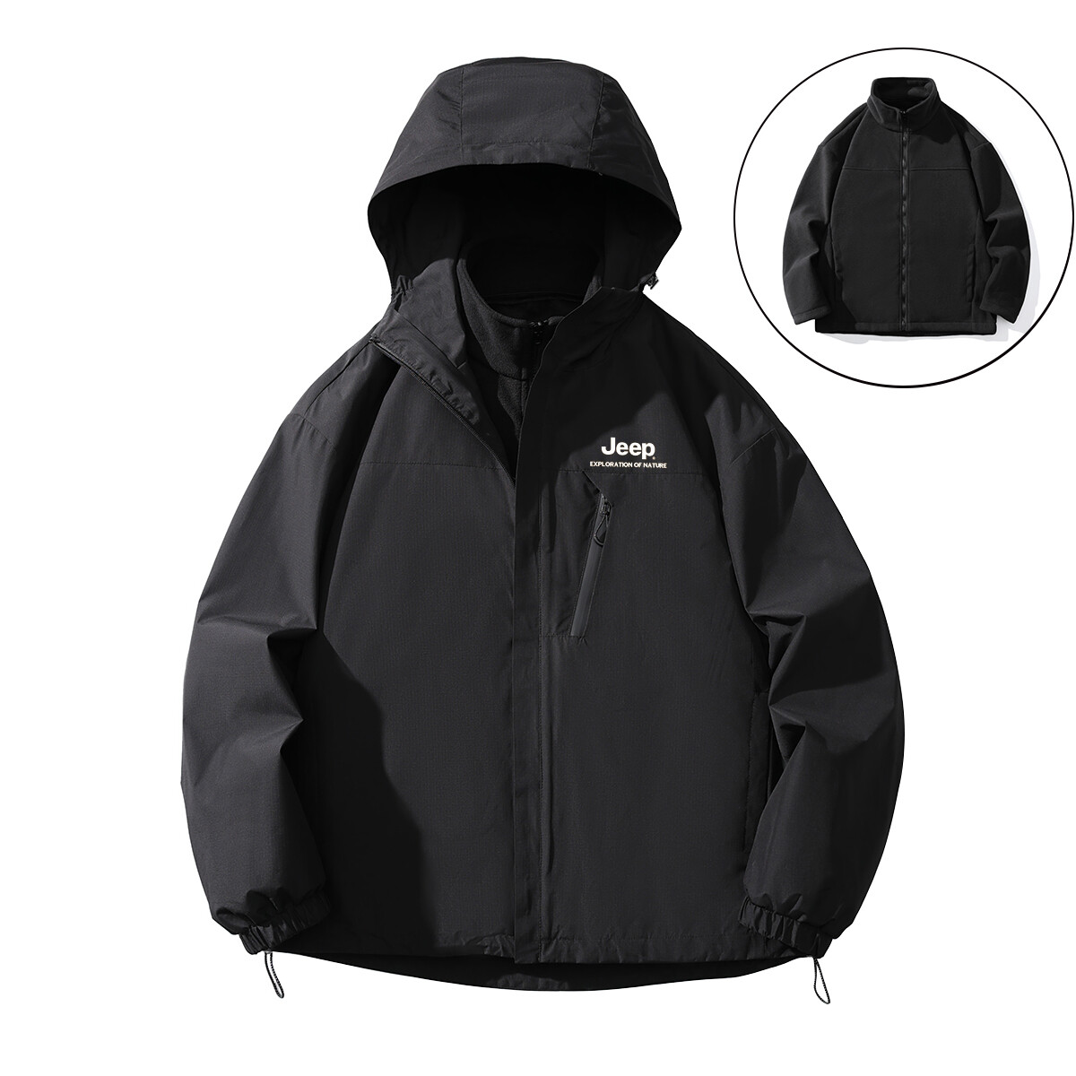 

Куртка Wrangler унисекс Jeep, цвет Obsidian Black (Single Jacket)