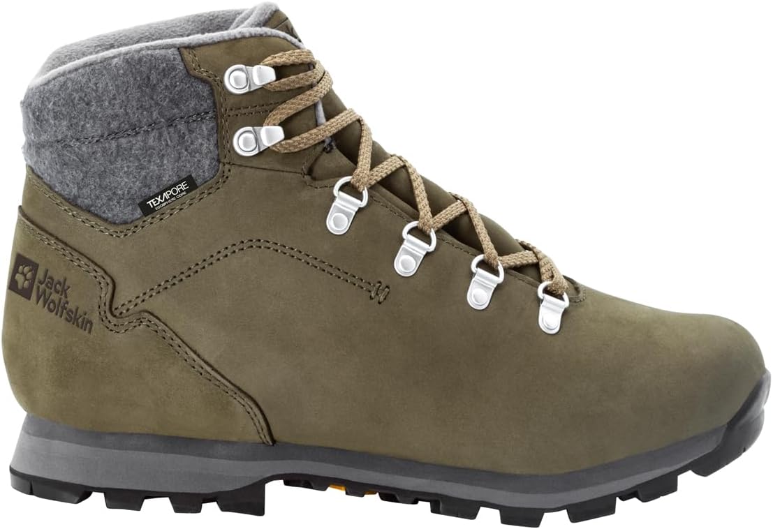 Мужские походные ботинки Jack Wolfskin Thunder Bay Texapore Mid M, серый/хаки