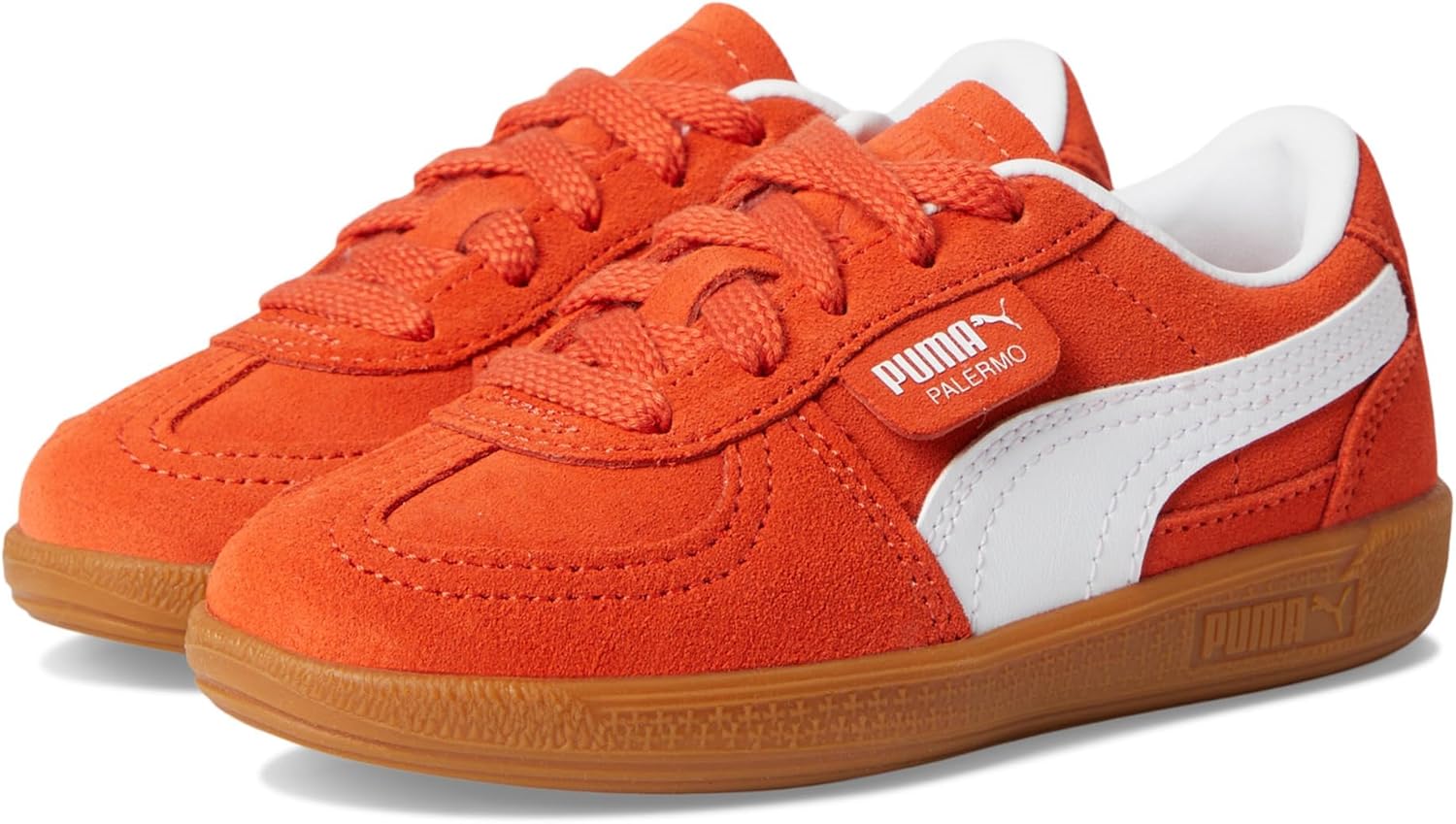 

Детские кроссовки Puma Unisex-Child Palermo (для малышей), белый/красный