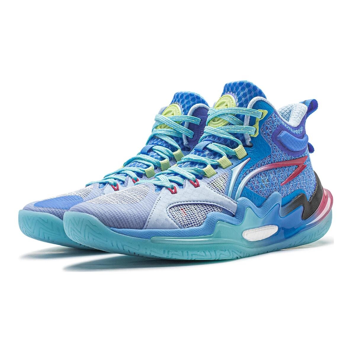 Баскетбольные кроссовки Pioneer Force PREMIUM 3 V3 для детей GS High-top Blue/Purple Lining Young, серый — фото 3