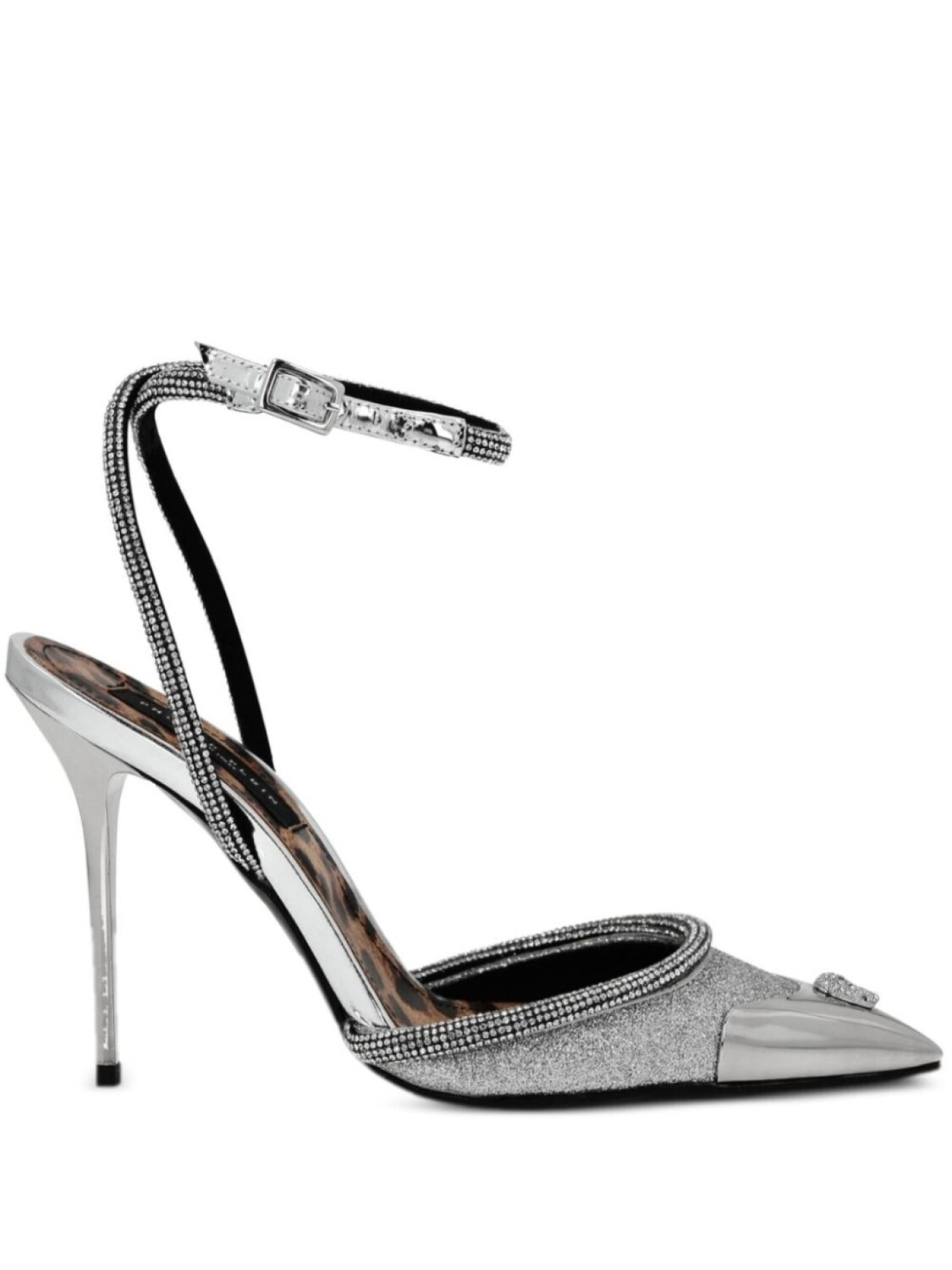 

Philipp Plein туфли Glitter Decollete, серебристый