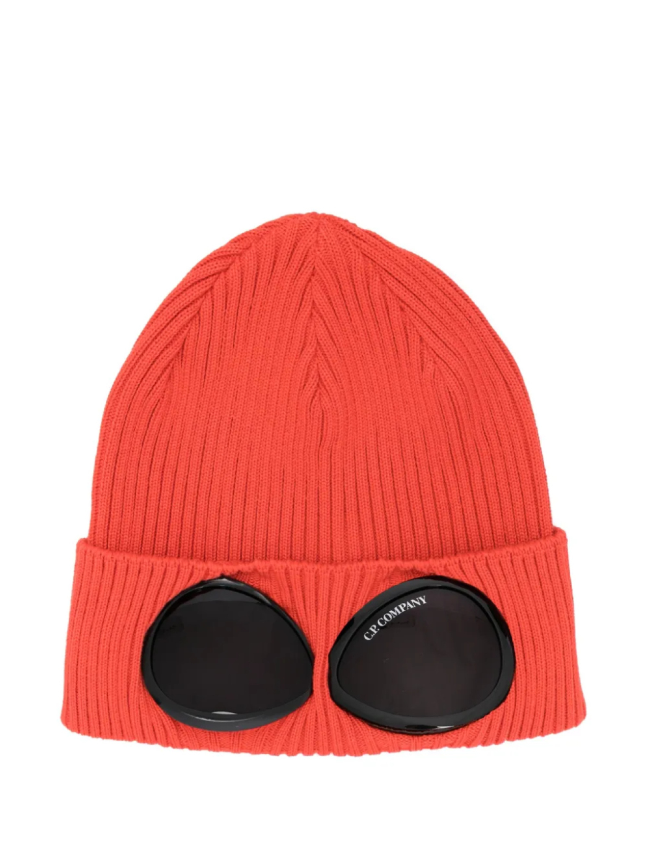

Шапка бини с декором Goggles C.P. Company, оранжевый