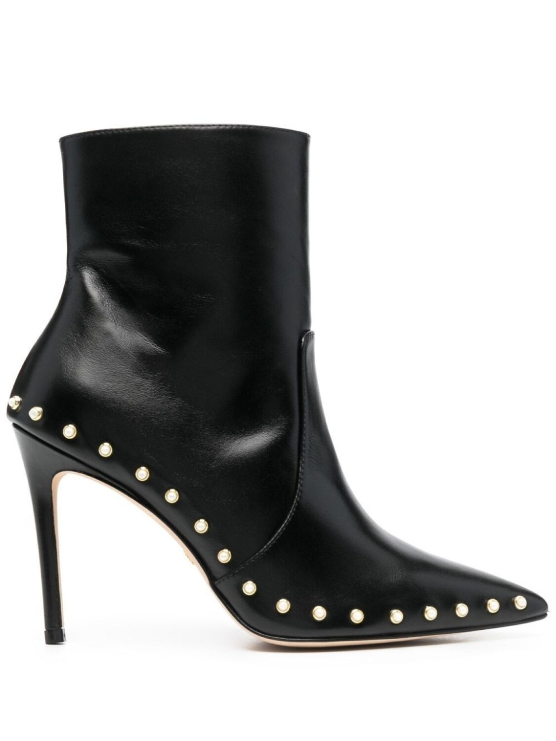 Stuart Weitzman ботильоны с искусственным жемчугом, черный