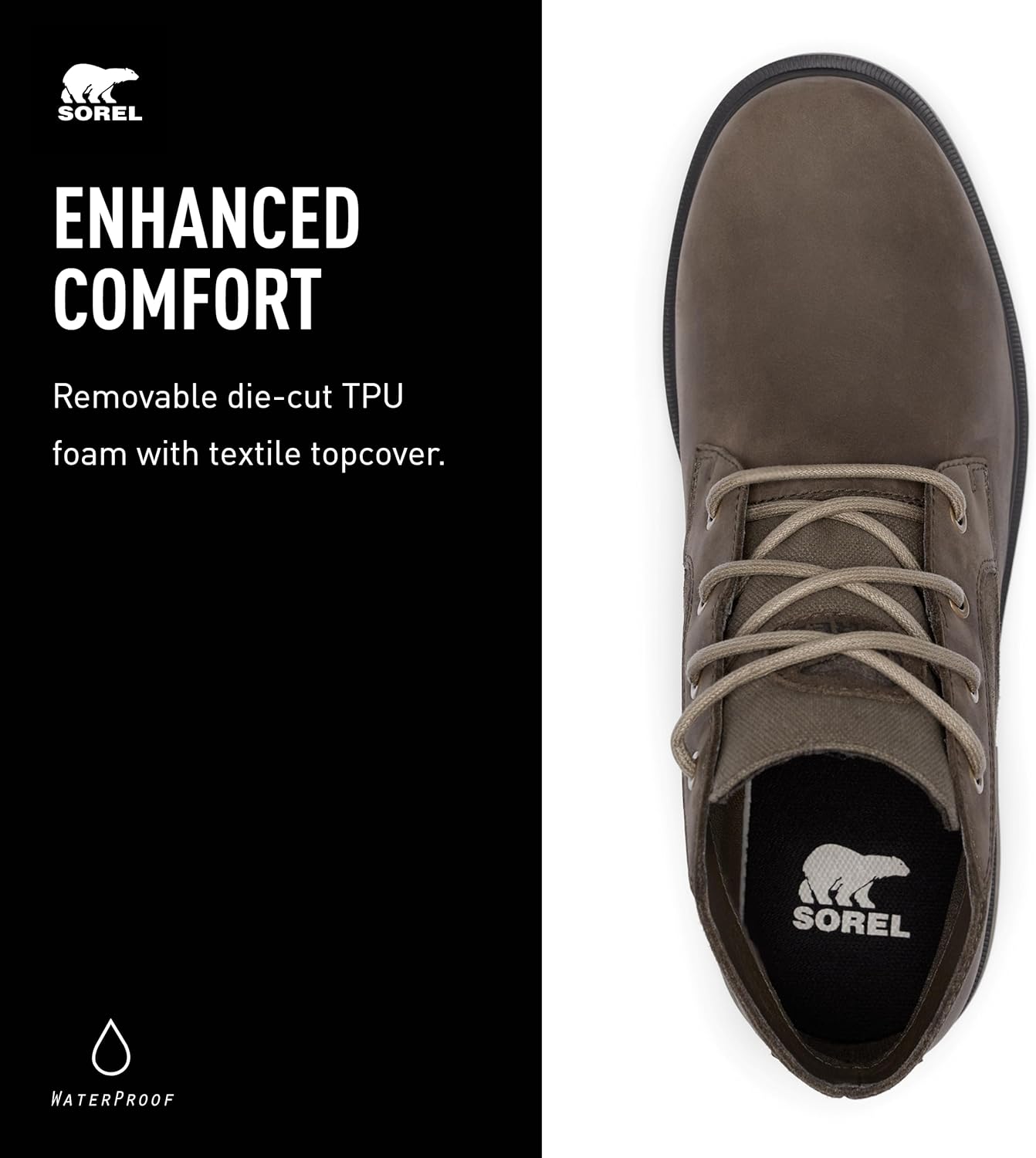 Мужские водонепроницаемые ботинки Sorel Carson Chukka, Major, Wet Sand — фото 4
