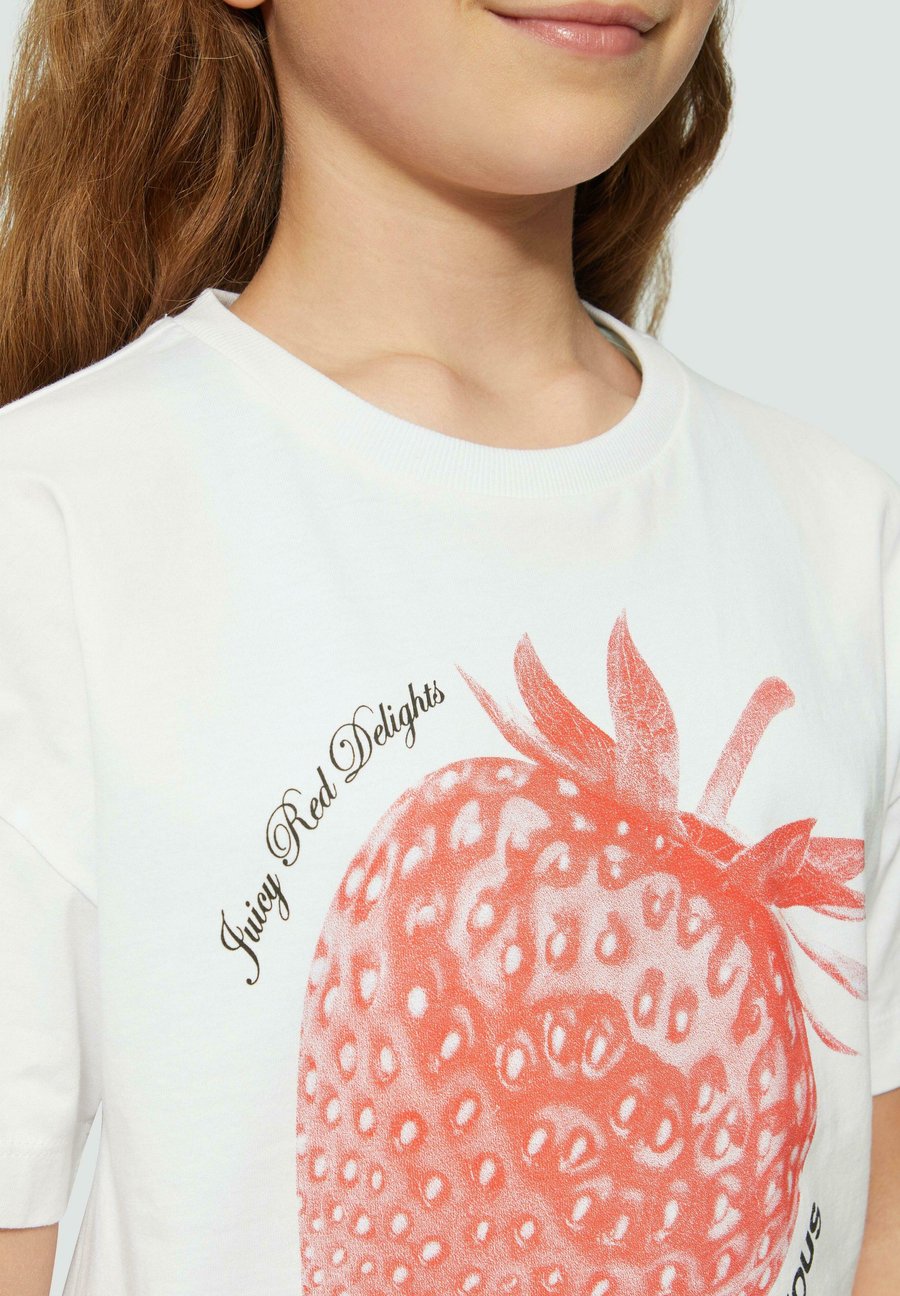 Футболка s.Oliver Print T-shirt, Weiß/White — фото 2