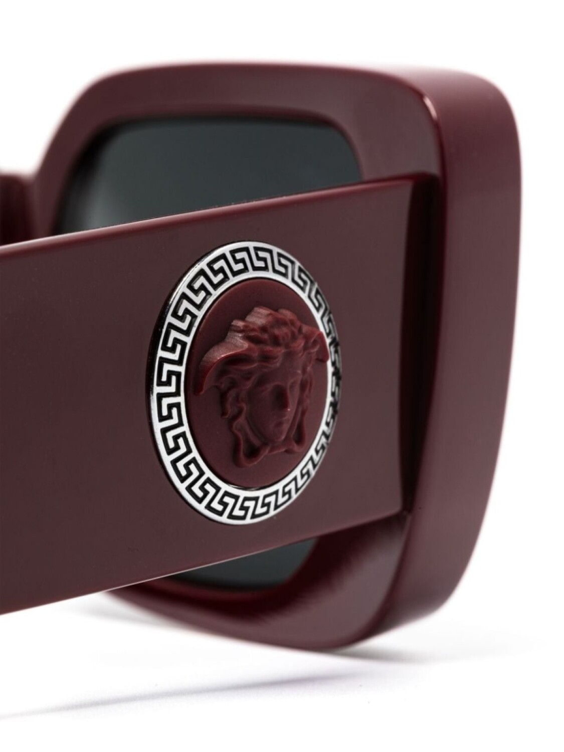 Versace Eyewear солнцезащитные очки с декором Medusa, красный — фото 3