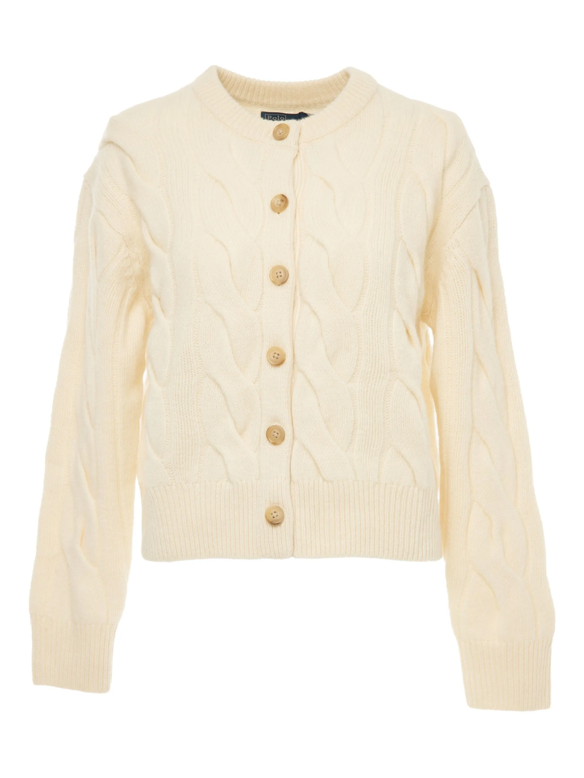 

Кардиган фактурной вязки Polo Ralph Lauren, кремовый