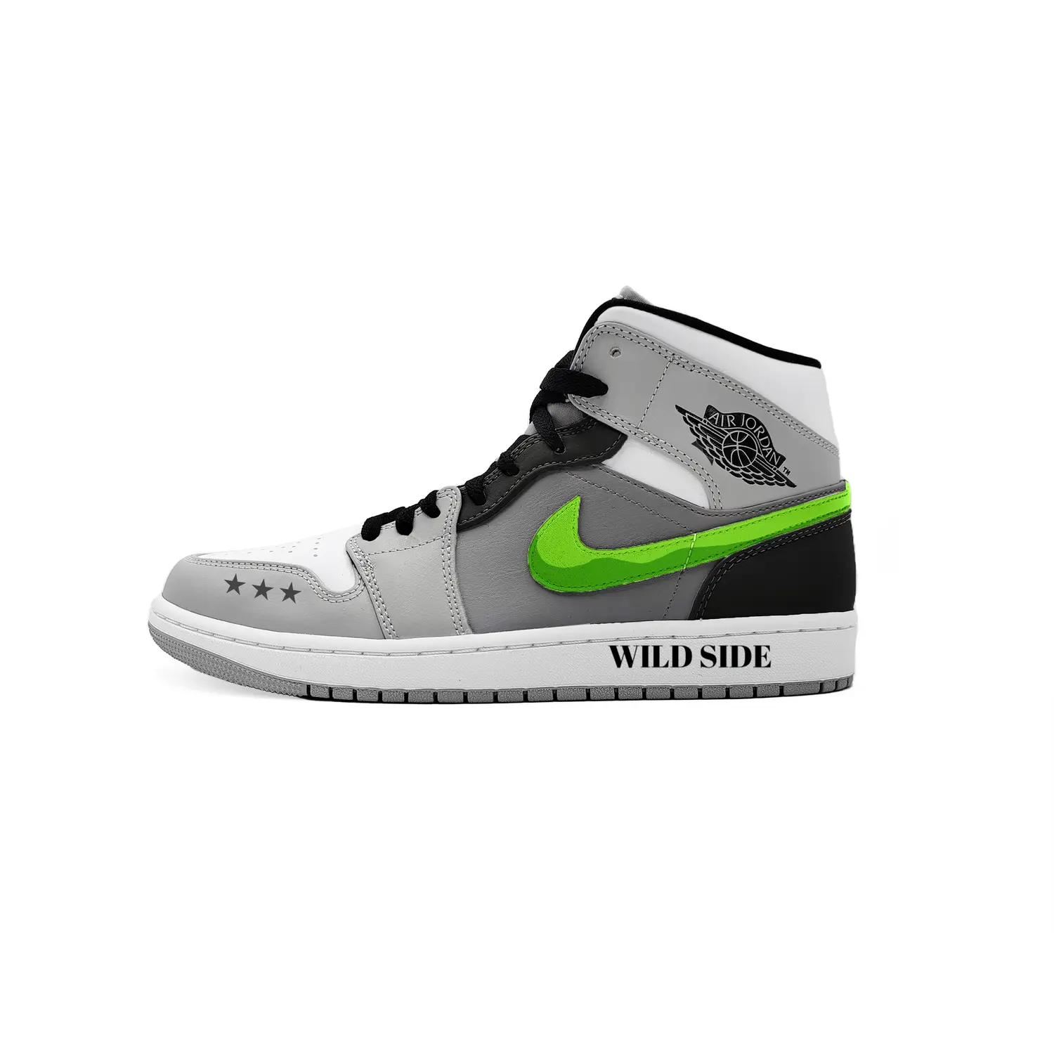 

Jordan Air 1 Trendy Toy Planet амортизирующие кроссовки Mid top Vintage Basketball мужские Green