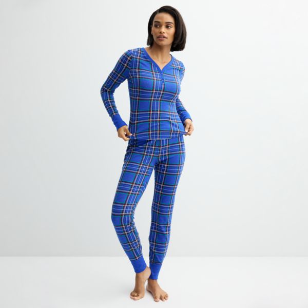 

Миниатюрная термопижама Sonoma Goods For Life, цвет plaid blue check