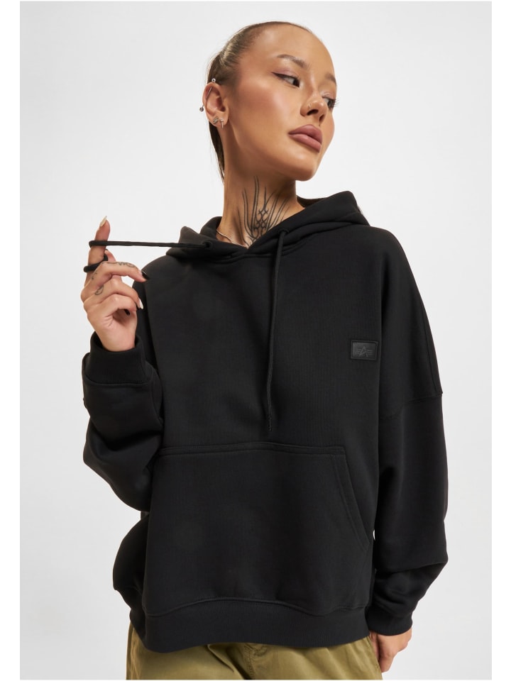 

Толстовка с капюшоном Alpha Industries, черный