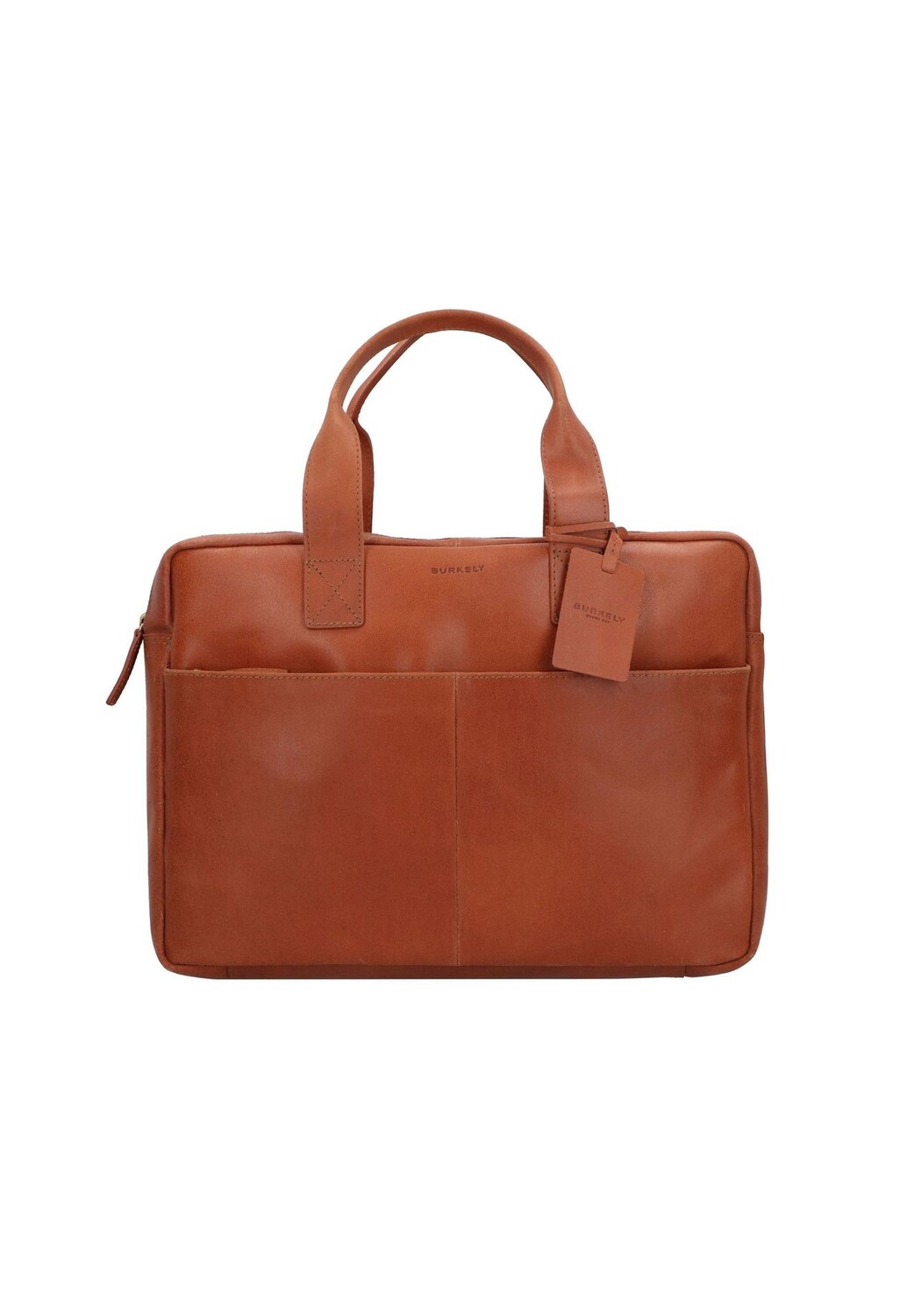 

Винтажный кожаный портфель Jesse 42 см с отделением для ноутбука BURKELY, цвет Cognac