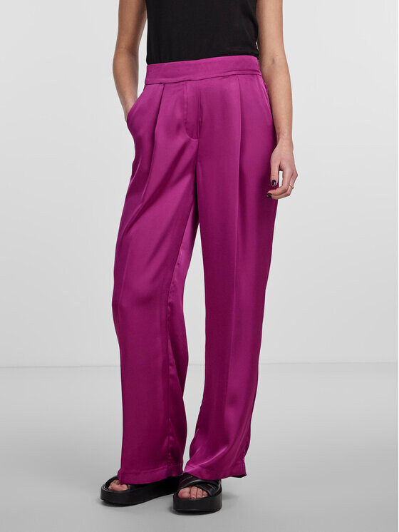 

Широкие брюки из ткани Pieces, фиолетовый