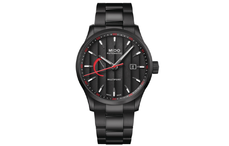 

MIDO Часы Helm Automatic Mechanical Movement Men's Watch Watch 42mm Black Dial Stainless Steel Strap, Black