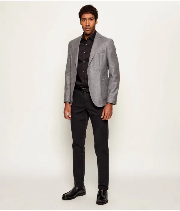 Элегантный шерстяной жакет C-Hanry-252 slim fit Boss, серый — фото 2