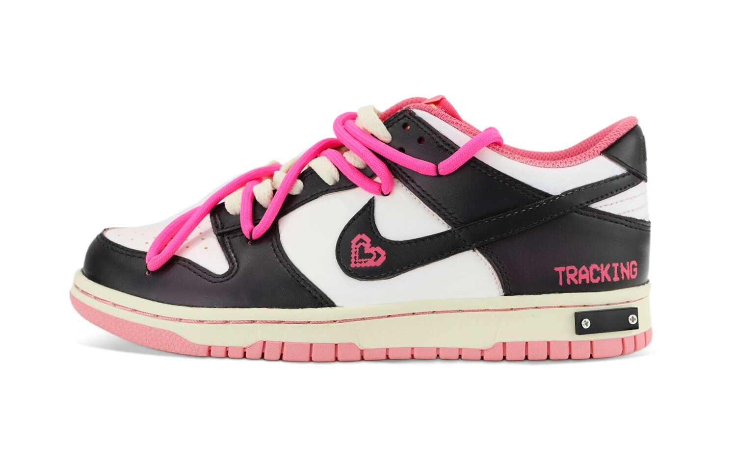 

Кроссовки Nike Dunk Skateboard Shoes Women's Low-Top Black White Pink