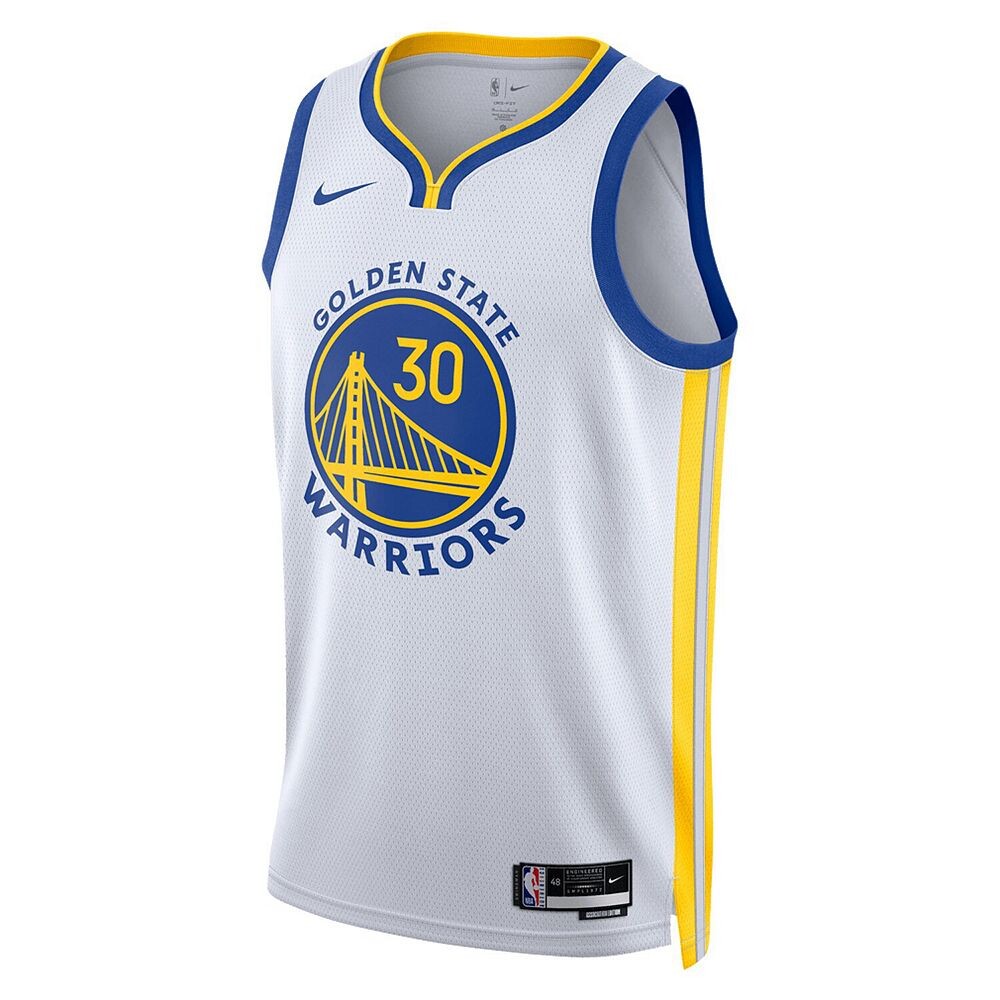 Белая майка унисекс Nike Stephen Curry Golden State Warriors Swingman — Association Edition, цвет War White — фото 3